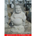 white color laughing buddha statue